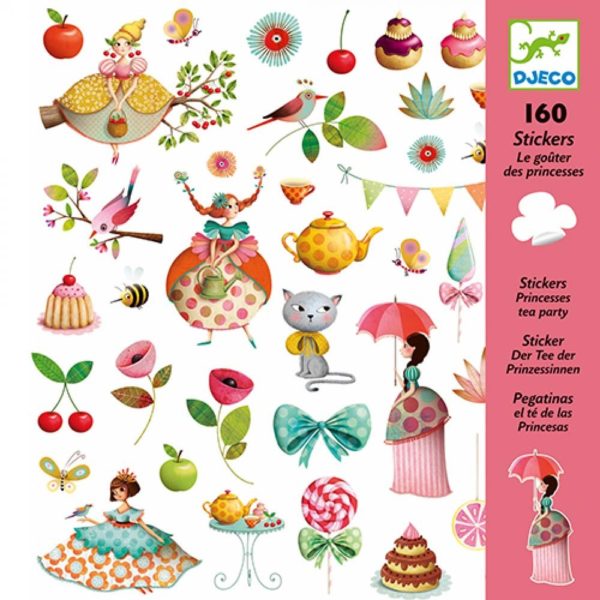 160 stickers Le goûter des princesses